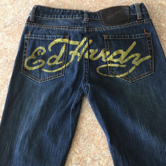 ED HARDY DARK BLUE JEANS