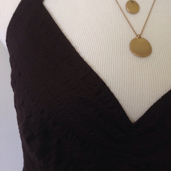 NWT JCrew chocolate brown halter dress 4