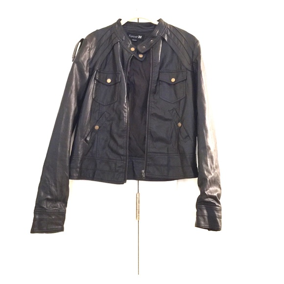 Faux leather jacket - Picture 1 of 3