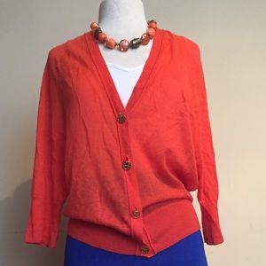 Tory Burch Sweaters - Tory Burch Orange Cardigan Tory Burch Sweaters - Tory Burch Orange Cardigan