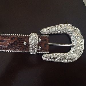 rhinestone Buckle belt