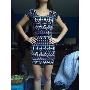 Charlotte Russe Aztec print mini dress