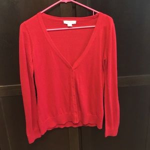 Red forever21 cardigan