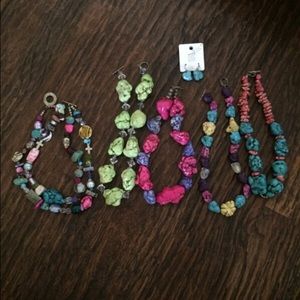 Chunky stone necklaces