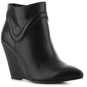 Black Seychelles Wont Wait Wedge Ankle Boot