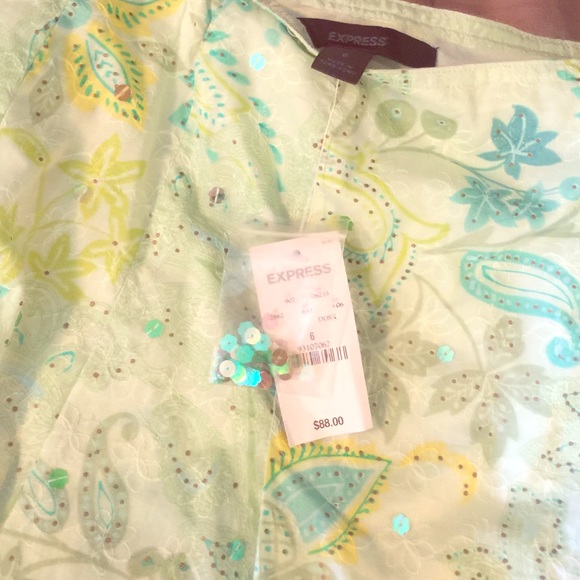 Express sequined skirt nwt