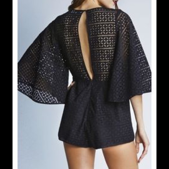 Alice McCall Walk Away Playsuit in Black - Picture 4 of 4