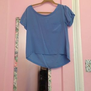 Blue hippie love shirt