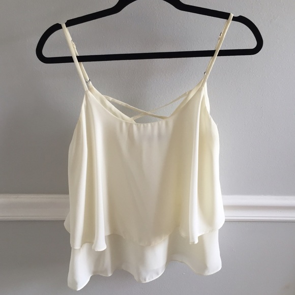 Cream Layered Tank Small