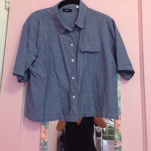 Denim shirt with pocket