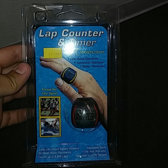 Waterproof lap counter and timer