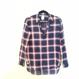 Gap Plaid Boyfriend Shirt