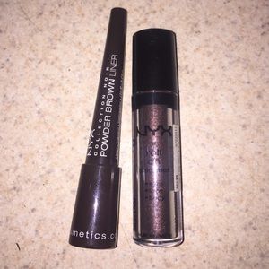 NYX Roll On Shimmer and Powder Brown Liner
