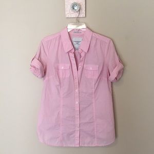 Pink Striped Button Down