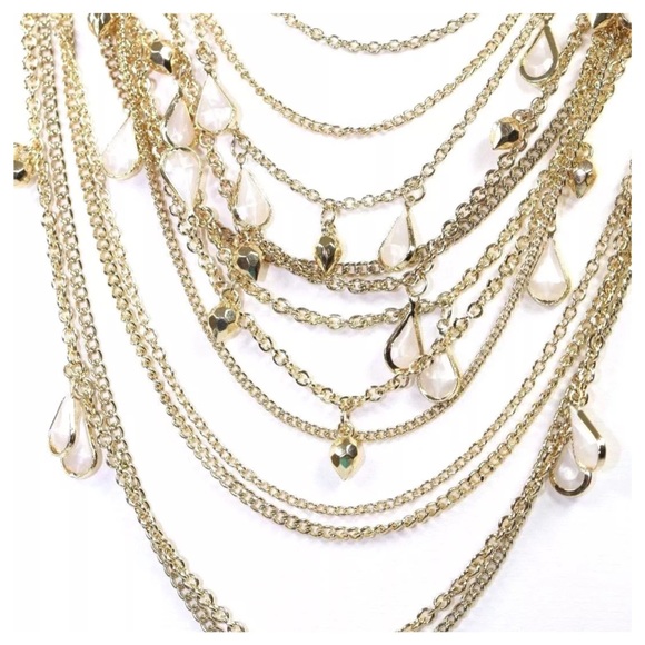 D10 Gold Layered Opalescent Bead Necklace Set - Picture 2 of 4