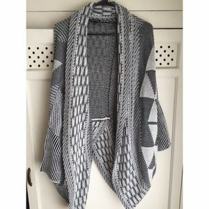Brand new Black and white cardigan