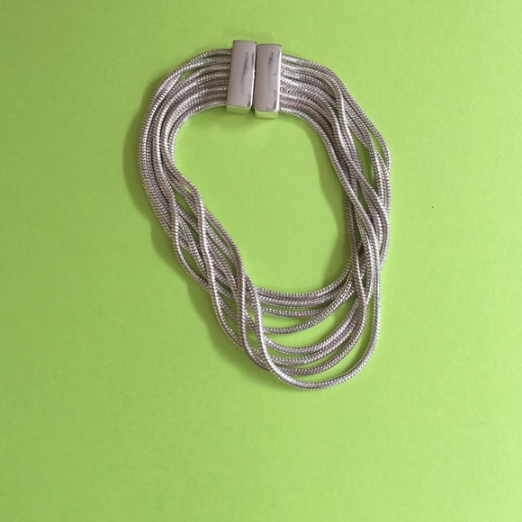 Silver tone bracelet
