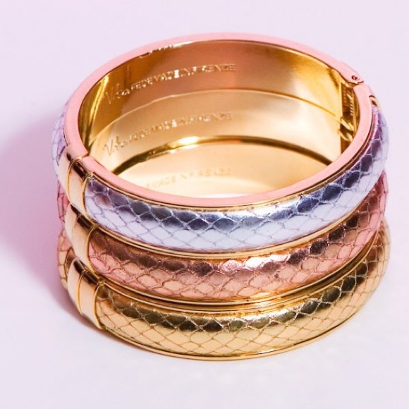 Vita Fede Metallic Snakeskin Bangles