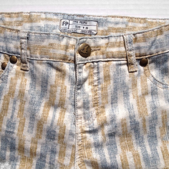 Free people skinny Capri cropped jeans - Picture 2 of 4