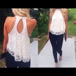 White Lace Top
