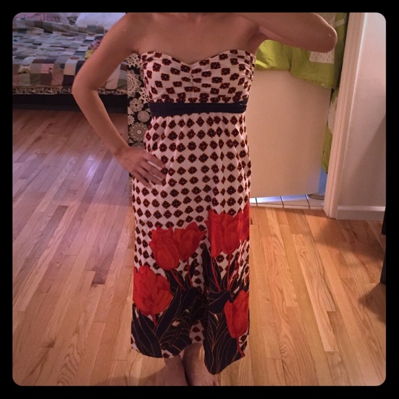 Anthropologie flora midi dress by Maeve - size 2P