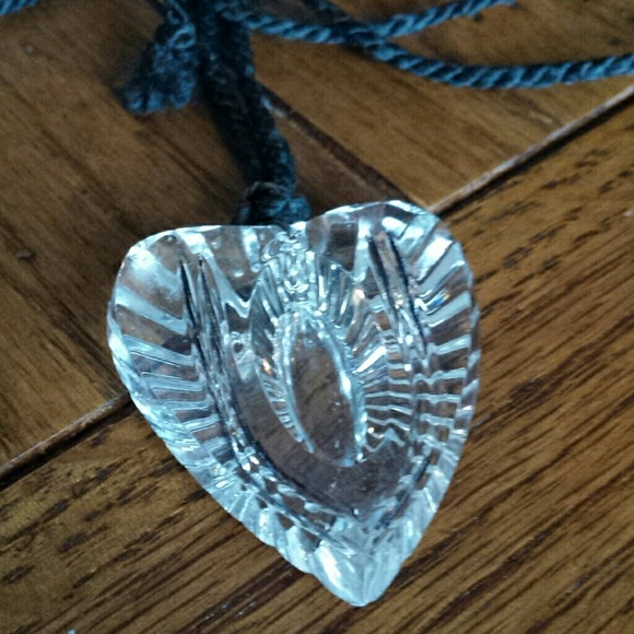 Ross Simons glass heart pendant