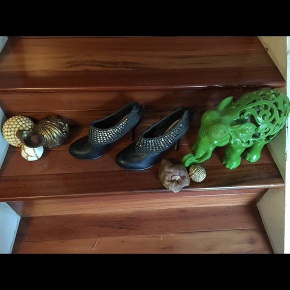 Black Studded Ankle boots