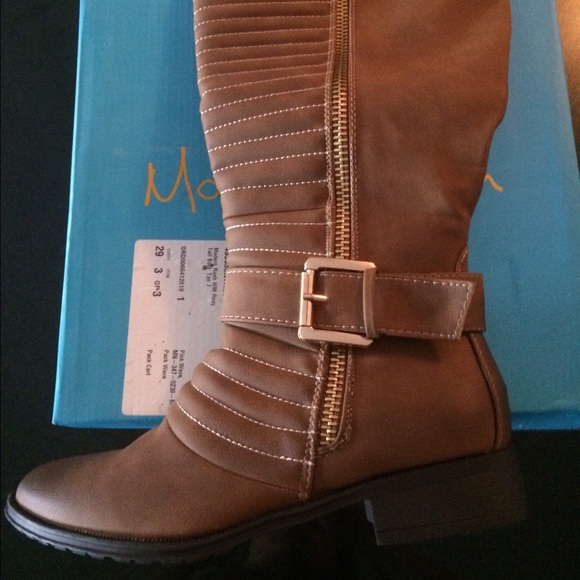 Knee high tan boots