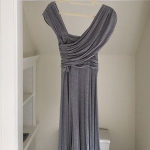 Gray cotton jersey dress