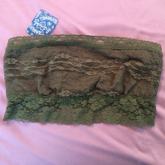 NWT free people green lace bralette