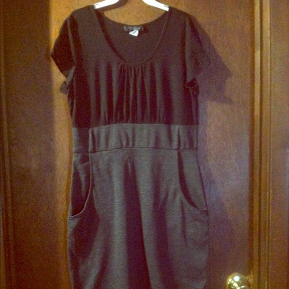 Black and gray dress
