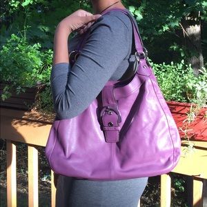 Purple Coach Purse