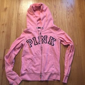 PINK VS coral hoodie 🌸