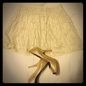 Gold, American Eagle lace skirt
