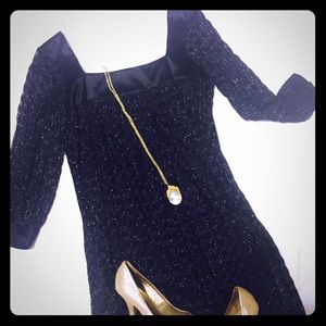 Maggy London black, metallic dress