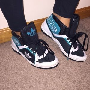 Black teal and white limited edition adidas