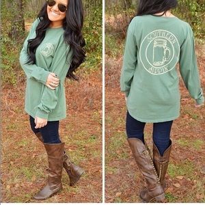 Southern Sippin long sleeve tshirt🌻