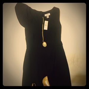 Loft black dress, size 0. NWT