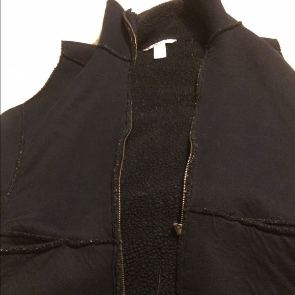 Warm and cozy black vest