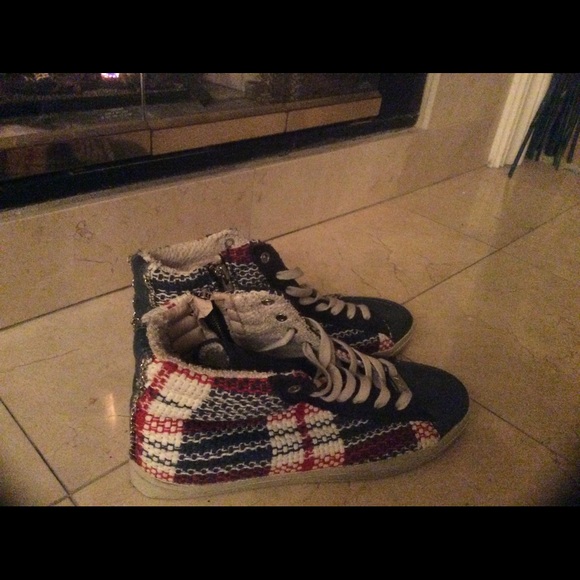 Adorable Kim and Zozi hippie bling high tops
