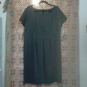 Grey Mid Calf Maternity Dress