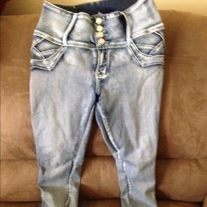 High waist jeans size 11 beautiful blue