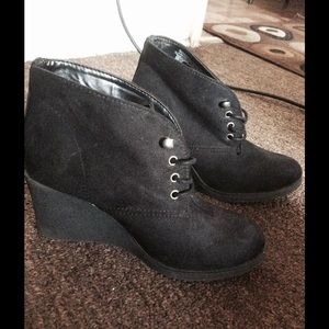 Wedge booties