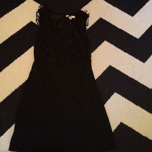 Black fringe dress
