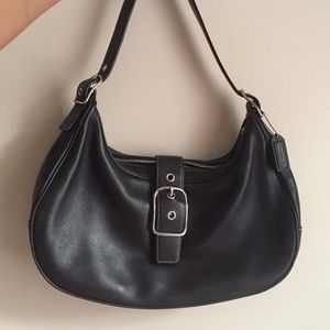 Black coach shoulder bag