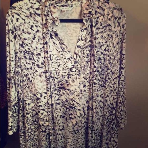 RESERVED for we_olivia. Cabi print dress&lace top.