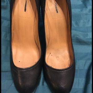 JCREW Black Leather Pumps - Size 8
