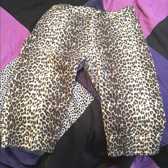 Leopard Bermuda Shorts
