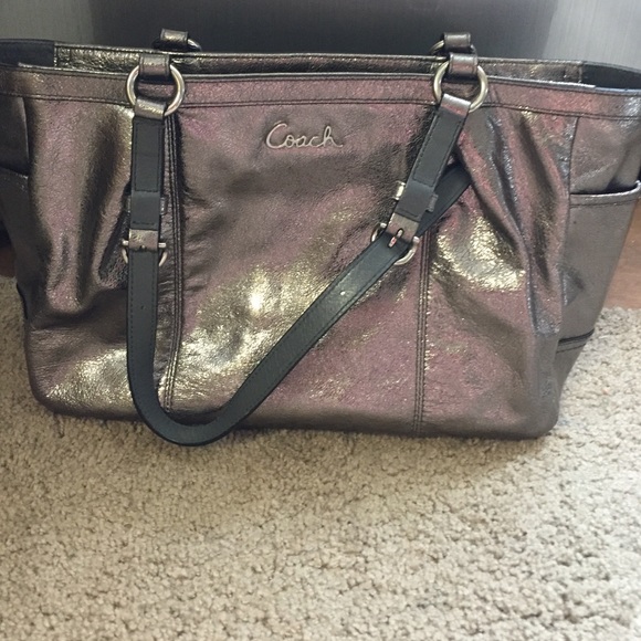 Silver coach purse - Picture 1 of 4