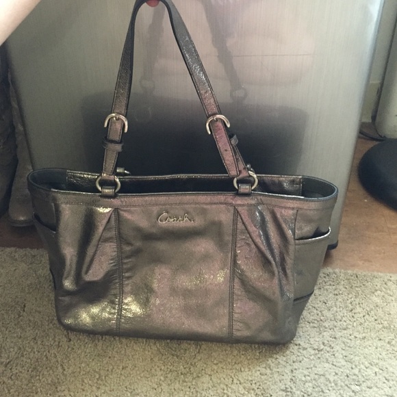 Silver coach purse - Picture 2 of 4